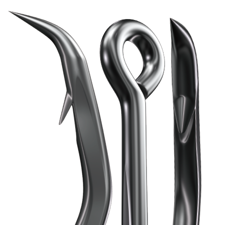 Sike Inline Circle Hook - Black Nickel CS2043