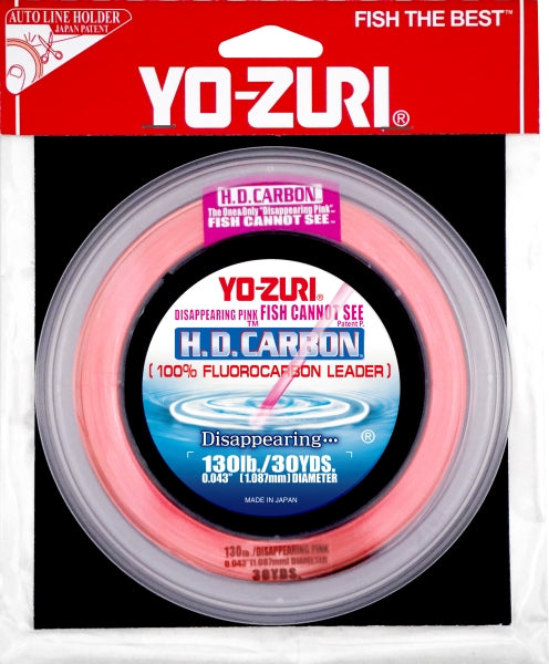 Yo-zuri HD CARBON 30yds DISAPPEARING PINK