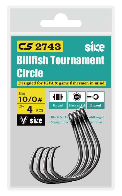 Sike Bill Fish Tournament Circle - Welded Eye Super Anti Rust CS2743