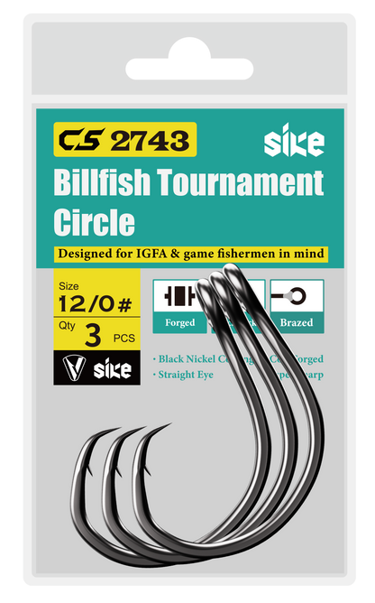 Sike Bill Fish Tournament Circle - Welded Eye Super Anti Rust CS2743