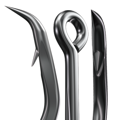 Sike Inline Circle Hook - Black Nickel CS2043