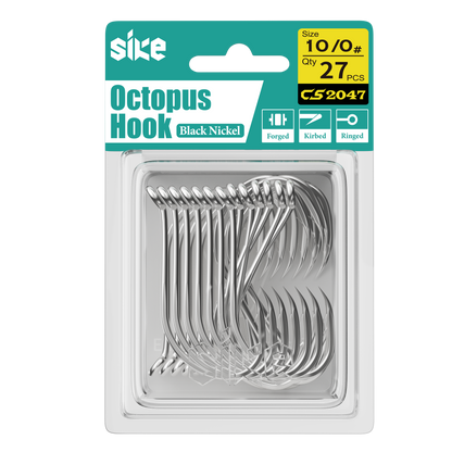 Sike Octopus Hook - Black Nickel CS2047