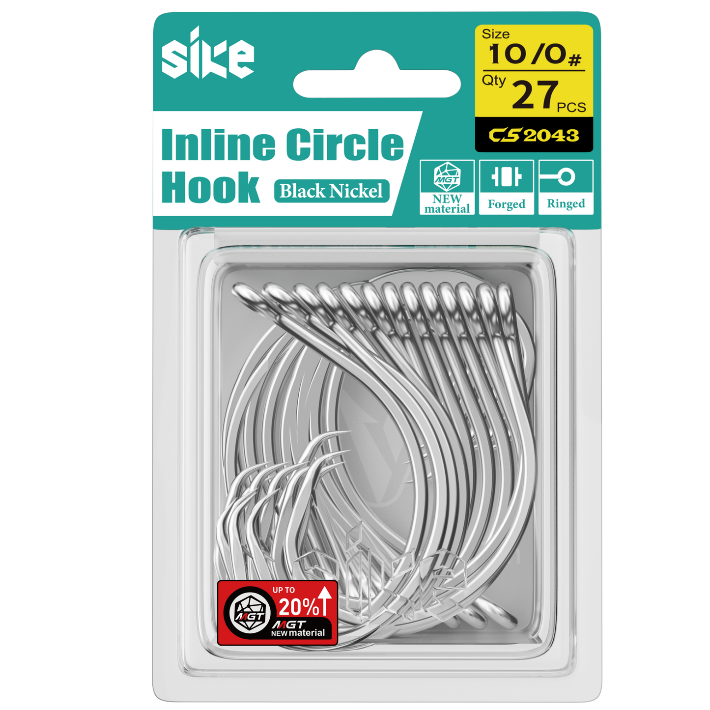 Sike Inline Circle Hook - Black Nickel CS2043