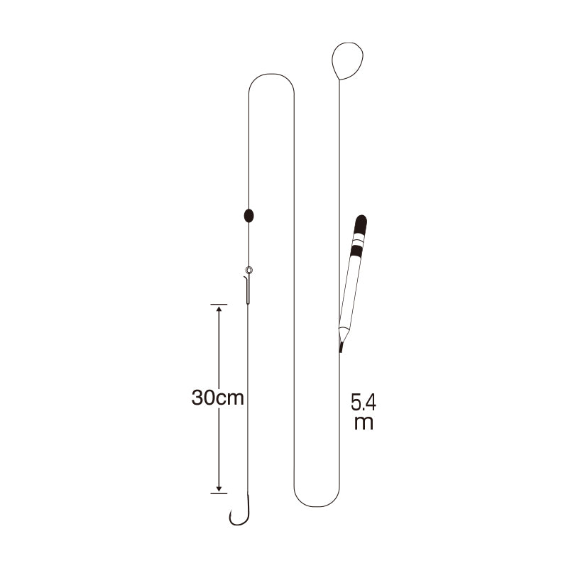 Sasame Pencil Float Piper Rig W-660-6
