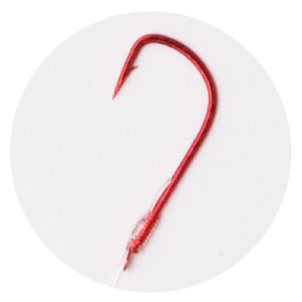 Sasame Single Snelled Hooks For Piper AA601-6