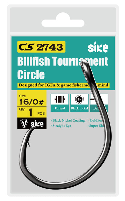 Sike Bill Fish Tournament Circle - Welded Eye Super Anti Rust CS2743