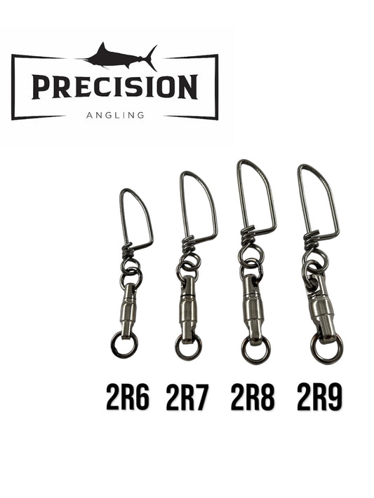 Precision Angling Heavy Duty Ball Bearing Swivel With Clip