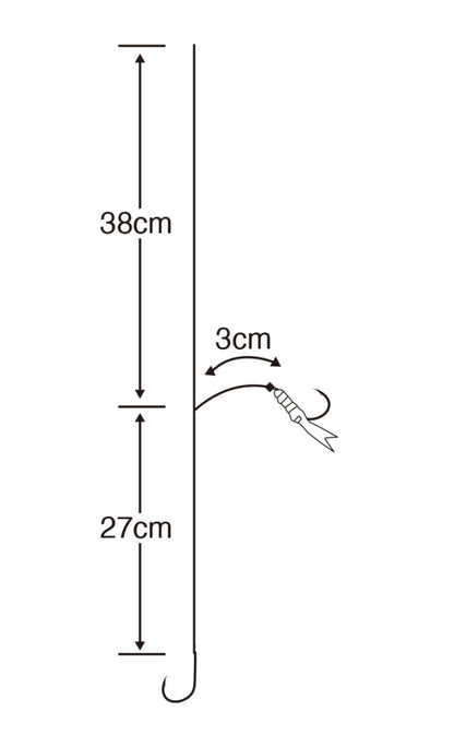 Sasame Piper Hook Rig 3 Set Z-005-6